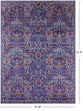 Grey Persian Hand Knotted Wool Rug - 8' 10" X 12' 0" - Golden Nile