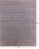 Persian Tabriz Hand Knotted Wool & Silk Rug - 7' 11" X 9' 9" - Golden Nile