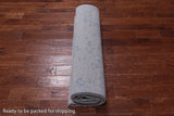 Grey Persian Tabriz Hand Knotted Wool & Silk Rug - 7' 11" X 9' 8"