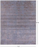 Persian Fine Serapi Hand Knotted Wool & Silk Rug - 7' 10" X 10' 0" - Golden Nile