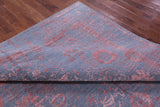 SUPER SALE Grey Persian Tabriz Hand Knotted Wool & Silk Rug - 8' 0" X 10' 2"
