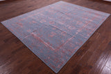 SUPER SALE Grey Persian Tabriz Hand Knotted Wool & Silk Rug - 8' 0" X 10' 2"