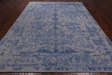 Grey Persian Tabriz Hand Knotted Wool & Silk Rug - 9' 0" X 11' 10"