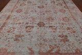 Grey Persian Tabriz Hand Knotted Wool & Silk Rug - 9' 0" X 12' 0"