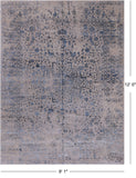 Persian Fine Serapi Handmade Wool & Silk Rug - 9' 1" X 12' 0"