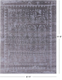 Persian Hand Knotted Wool & Silk Rug - 8' 11" X 11' 9" - Golden Nile
