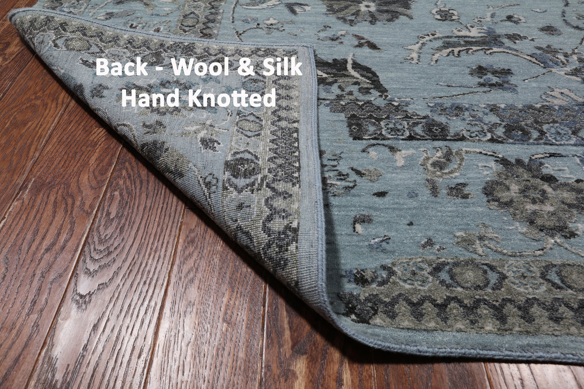 Persian Tabriz Handmade Wool & Silk Rug - 9' 0" X 11' 10"