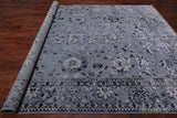 Grey Persian Handmade Wool & Silk Rug - 8' 9" X 12' 1"