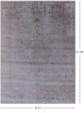 Persian Fine Serapi Hand Knotted Wool & Silk Rug - 8' 11" X 11' 10" - Golden Nile