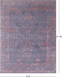Grey Persian Tabriz Hand Knotted Wool & Silk Rug - 9' 0" X 11' 10" - Golden Nile