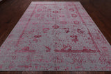 Grey Persian Tabriz Hand Knotted Wool & Silk Rug - 9' 0" X 11' 9"