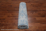 Ivory Persian Fine Serapi Hand Knotted Wool & Silk Rug - 8' 10" X 11' 9"