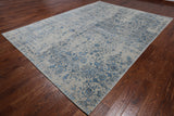 Ivory Persian Fine Serapi Hand Knotted Wool & Silk Rug - 8' 10" X 11' 9"