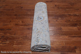 Grey Persian Tabriz Hand Knotted Wool & Silk Rug - 8' 10" X 11' 8"
