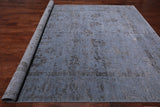 Grey Persian Tabriz Hand Knotted Wool & Silk Rug - 8' 10" X 12' 1"