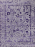 Grey Persian Tabriz Hand Knotted Wool & Silk Rug - 8' 7" X 11' 8"