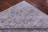 Grey Persian Tabriz Hand Knotted Wool & Silk Rug - 8' 10" X 11' 11" - Golden Nile