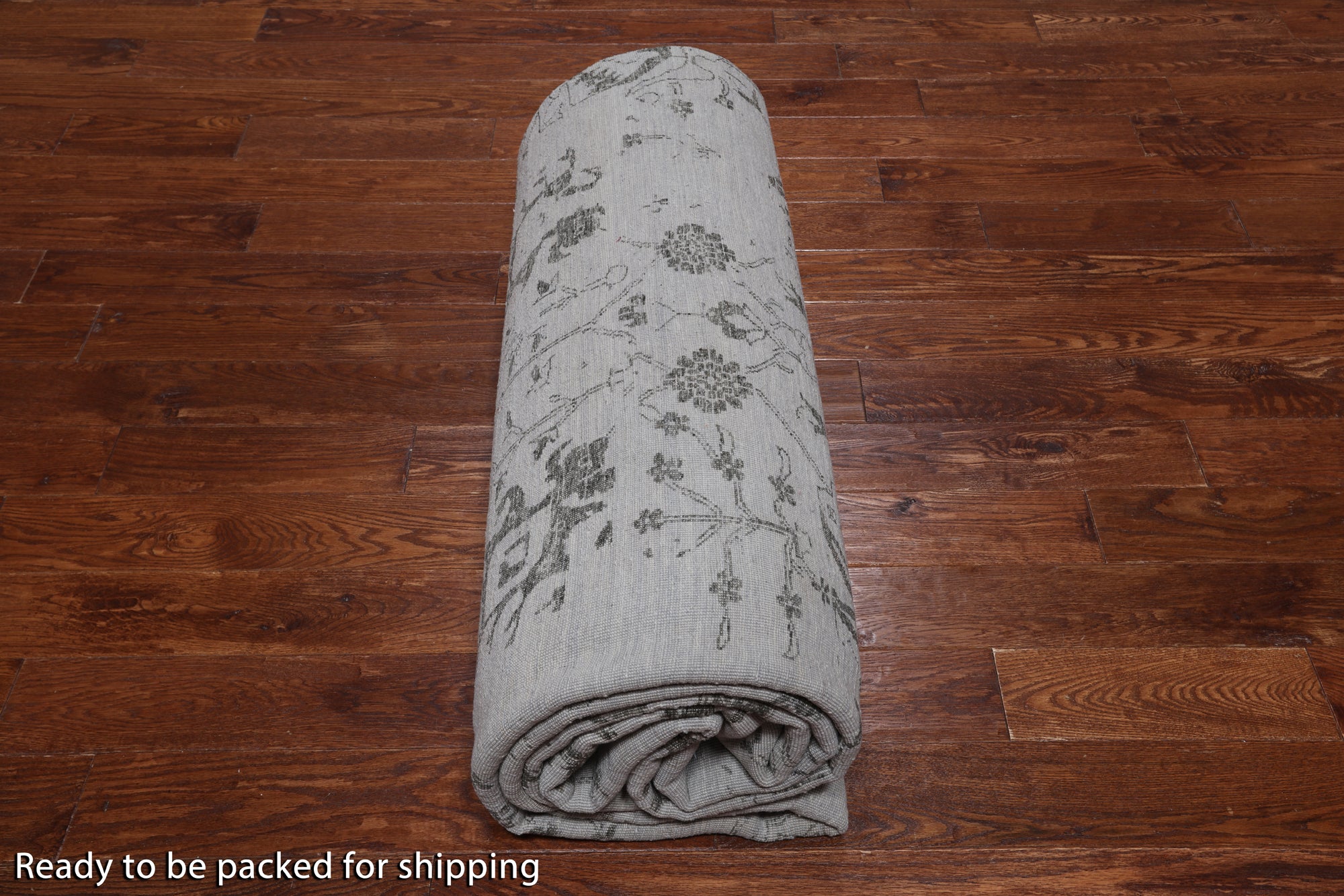 Grey Persian Tabriz Hand Knotted Wool & Silk Rug - 9' 11" X 14' 3"