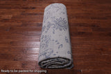 Grey Persian Hand Knotted Wool & Silk Rug - 11' 11" X 15' 1"