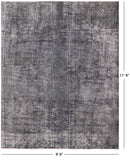 Persian Overdyed Hand Knotted Wool Area Rug - 9' 6" X 11' 9" - Golden Nile