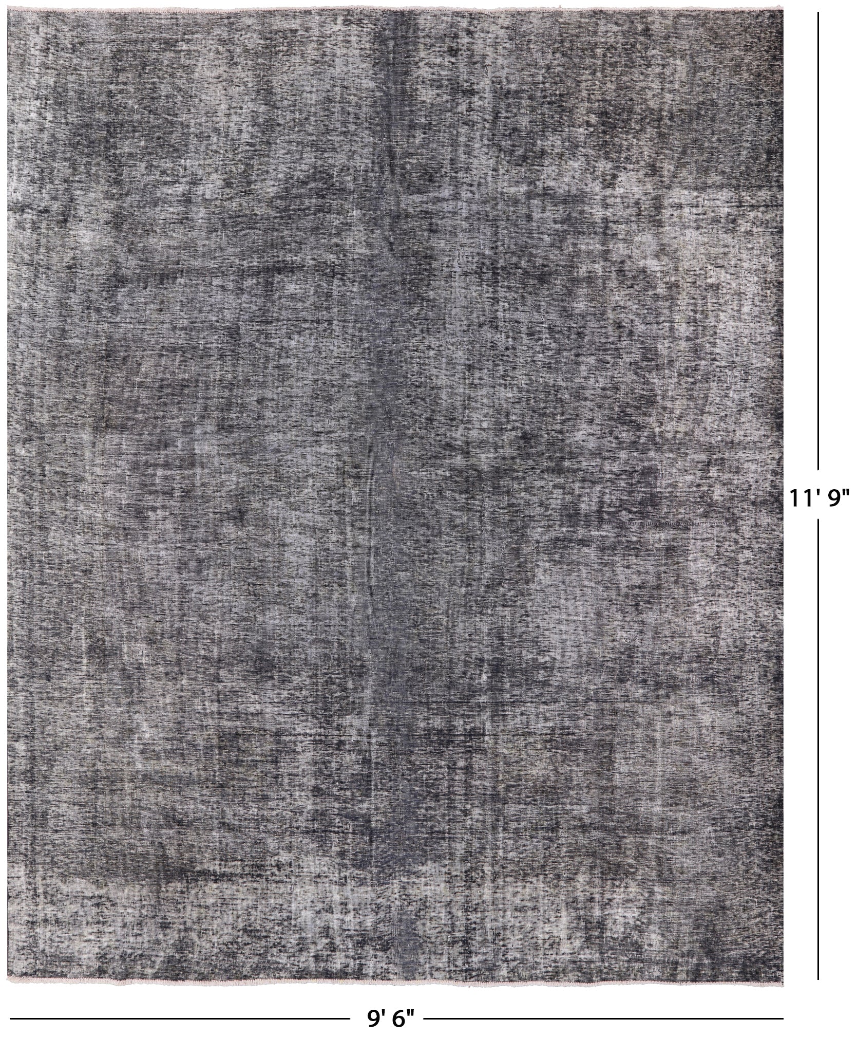 Persian Overdyed Hand Knotted Wool Area Rug - 9' 6" X 11' 9" - Golden Nile