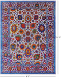 Grey Persian Hand Knotted Wool & Silk Rug - 9' 1" X 12' 1" - Golden Nile