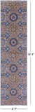 Geometric Persian Mamluk Hand Knotted Wool Runner Rug - 2' 7" X 10' 4" - Golden Nile
