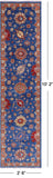 Blue Turkish Oushak Handmade Wool Runner Rug - 2' 6" X 10' 2" - Golden Nile
