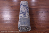 Abstract Contemporary Hand Knotted Wool & Silk Rug - 8' 10" X 11' 8" - Golden Nile