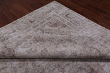 SUPER SALE Ivory Persian Vintage White Wash Handmade Wool Area Rug - 9' 5" X 12' 2"