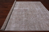 SUPER SALE Ivory Persian Vintage White Wash Handmade Wool Area Rug - 9' 5" X 12' 2"