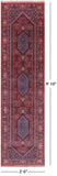 Red Persian Super Bijar Hand Knotted Wool Runner Rug - 2' 6" X 9' 10" - Golden Nile