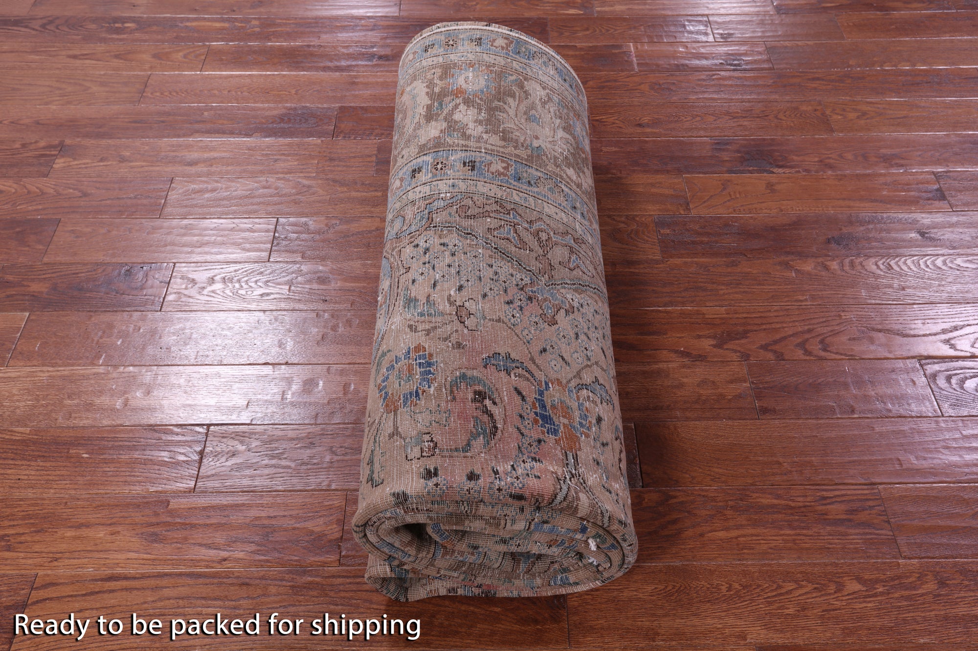 Persian Vintage White Wash Hand-Knotted Wool Rug - 9' 7" X 12' 9" - Golden Nile