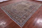 Persian Vintage White Wash Hand-Knotted Wool Rug - 9' 7" X 12' 9" - Golden Nile