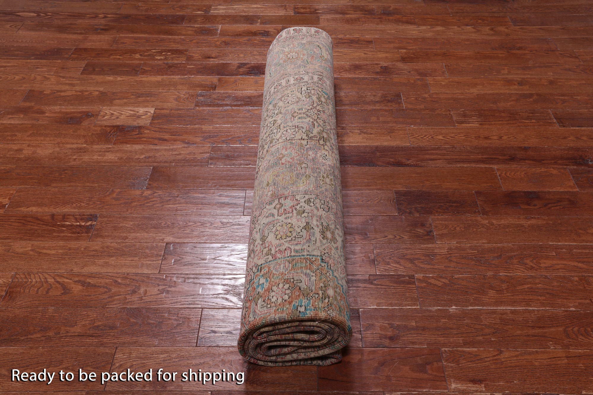 SUPER SALE Ivory Persian Overdyed Hand Knotted Wool Rug - 9' 7" X 11' 10"