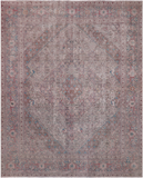 SUPER SALE Ivory Persian Overdyed Hand Knotted Wool Rug - 9' 7" X 11' 10"