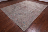 SUPER SALE Ivory Persian Overdyed Hand Knotted Wool Rug - 9' 7" X 11' 10"