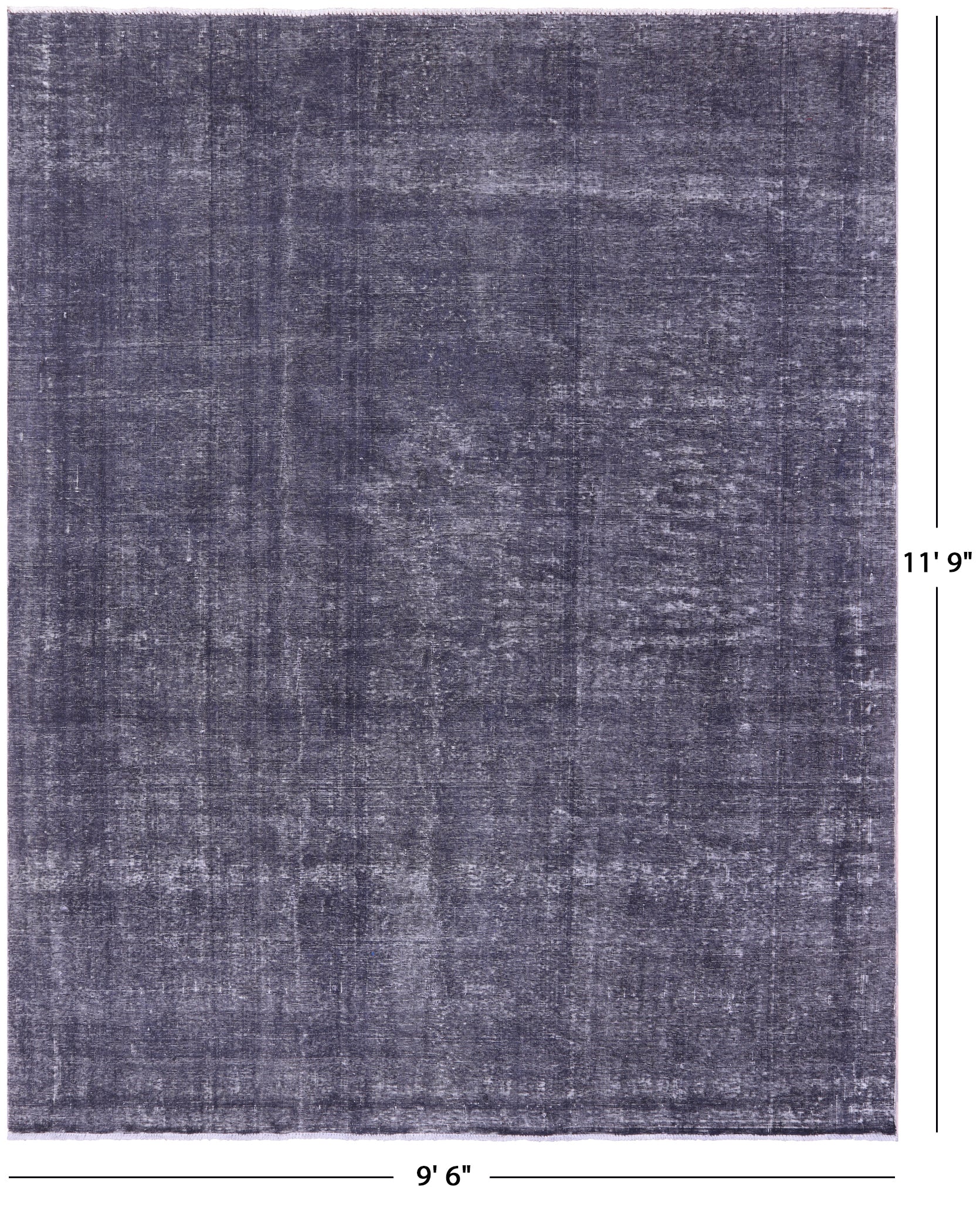 Persian Overdyed Hand Knotted Wool Rug - 9' 6" X 11' 9" - Golden Nile