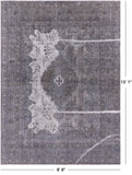 Persian Overdyed Hand Knotted Wool Rug - 9' 8" X 13' 1" - Golden Nile