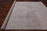 SUPER SALE Ivory Persian Vintage White Wash Hand Knotted Wool Rug - 9' 3" X 13' 0"