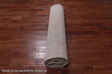 SUPER SALE Ivory Persian Vintage White Wash Hand Knotted Wool Rug - 9' 3" X 13' 0"