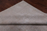 SUPER SALE Ivory Persian Vintage White Wash Hand Knotted Wool Rug - 9' 3" X 13' 0"