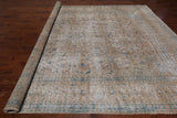 SUPER SALE Persian Vintage White Wash Hand Knotted Wool Rug - 9' 8" X 12' 5"