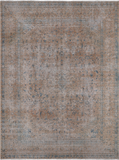 SUPER SALE Persian Vintage White Wash Hand Knotted Wool Rug - 9' 8" X 12' 5"