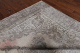 SUPER SALE Ivory Persian Vintage White Wash Hand Knotted Wool Rug - 9' 6" X 11' 10"