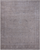 SUPER SALE Ivory Persian Vintage White Wash Handmade Wool Rug - 9' 8" X 12' 2"