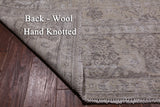 SUPER SALE Ivory Persian Vintage White Wash Handmade Wool Rug - 9' 8" X 12' 2"