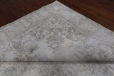 SUPER SALE Ivory Persian Vintage White Wash Handmade Wool Rug - 9' 7" X 12' 8"