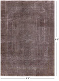 Persian Overdyed Hand Knotted Wool Rug - 6' 6" X 9' 2" - Golden Nile
