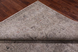 SUPER SALE Ivory Persian Vintage White Wash Hand Knotted Wool Rug - 7' 1" X 9' 10"